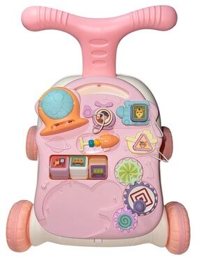 Pink Interactive Baby Walker Activity Center